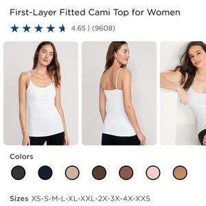 First-Layer Fitted Cami Top for Women